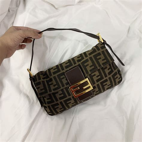 fendi mini baguette second hand|vintage fendi tote bag.